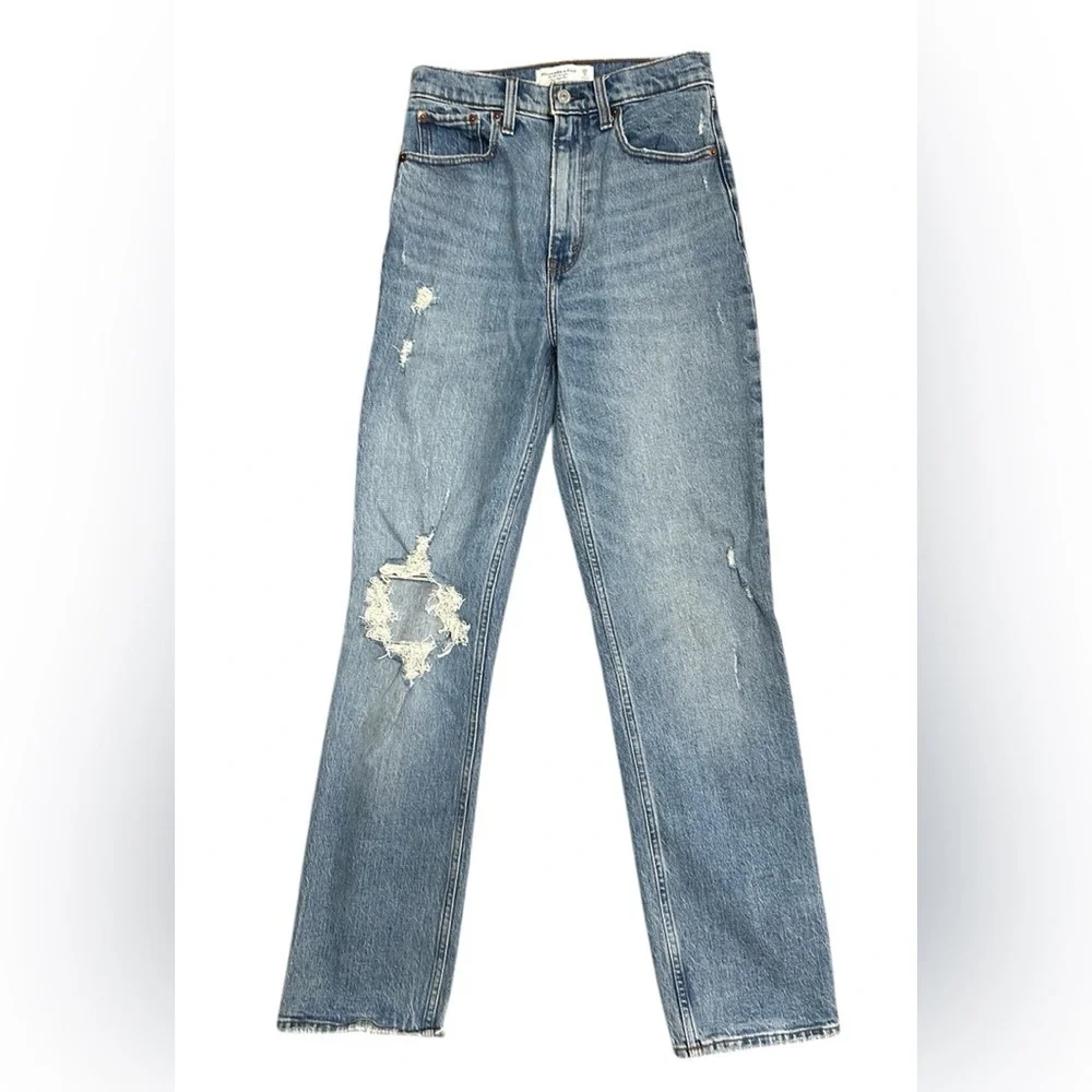 Abercrombie & Fitch The 90’s Straight Ultra High Rise Sz 26 / 2 - Picture 2 of 7